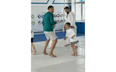 Совместная тренировка по дзюдо с родителями!